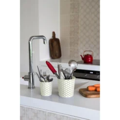 Curver My Style Large Round Plastic Storage Organiser - Vintage White - 1.6L 13 Curver My Style Large Round Plastic Storage Organiser - Vintage White - 1.6L -Home Furniture 12806190 4704832992304757