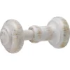 None Pair Of Scratched Effect White Curtain Holdbacks -Home Furniture 12806757 1334831917835806