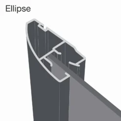 Ellipse Sliding Wardrobe Door 1 Panel Mirror With Aluminium Frame (W)762mm 8 Ellipse Sliding Wardrobe Door 1 Panel Mirror With Aluminium Frame (W)762mm -Home Furniture 12806792 1494986133780413