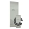Duo Sliding Wardrobe Door Arctic White Glass With Aluminium Frame (W)762mm -Home Furniture 12807028 1064843069469523