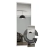 Duo Sliding Wardrobe Door Mirror With Aluminium Frame (W)610mm -Home Furniture 12807030 2934843068867240