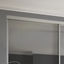 Duo Sliding Wardrobe Door Mirror With Aluminium Frame (W)610mm 9 Duo Sliding Wardrobe Door Mirror With Aluminium Frame (W)610mm -Home Furniture 12807030 9314843068931785