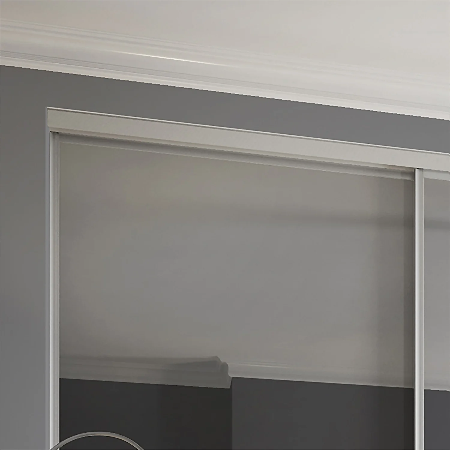 Duo Sliding Wardrobe Door Mirror With Aluminium Frame (W)610mm 5 Duo Sliding Wardrobe Door Mirror With Aluminium Frame (W)610mm - Image 3