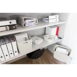 Curver My Style Medium Rectangular Plastic Storage Basket - Vintage White - 13L -Home Furniture 12809476 1714833219079677