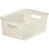 Curver My Style Medium Rectangular Plastic Storage Basket - Vintage White - 13L -Home Furniture 12809476 7964831965635814