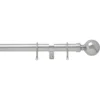 Chrome 28mm Fixed Curtain Pole With Ball 2.4m -Home Furniture 12810038 6894831961842440