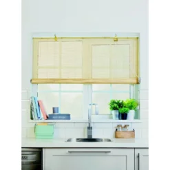 Natural Bamboo Roller Blind - 90cm