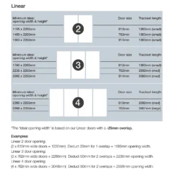 Linear Sliding Wardrobe Door 3 Panel Mirror With Silver Frame (W)762mm -Home Furniture 12811793 1064993323448425
