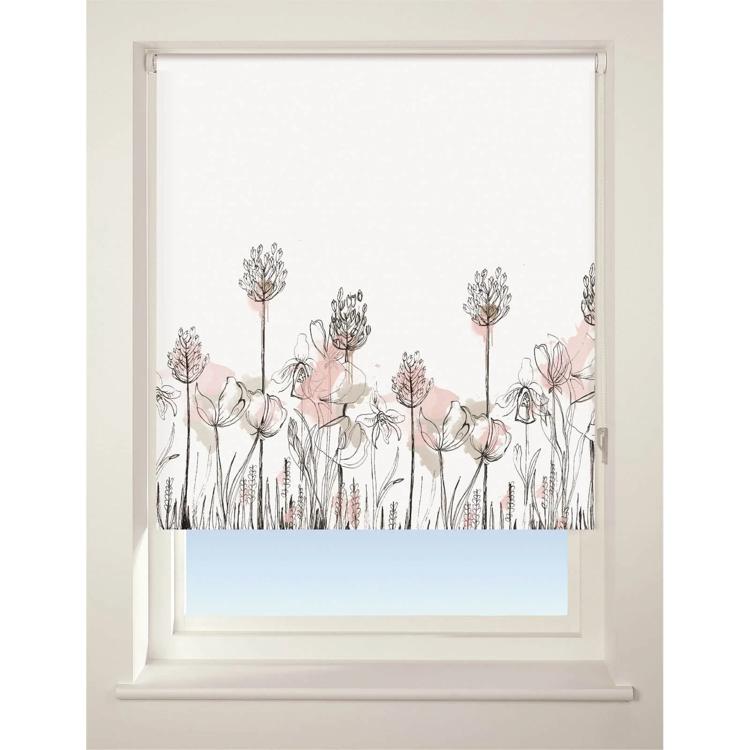 Floral Border Roller Blind - 60cm 3 Floral Border Roller Blind - 60cm