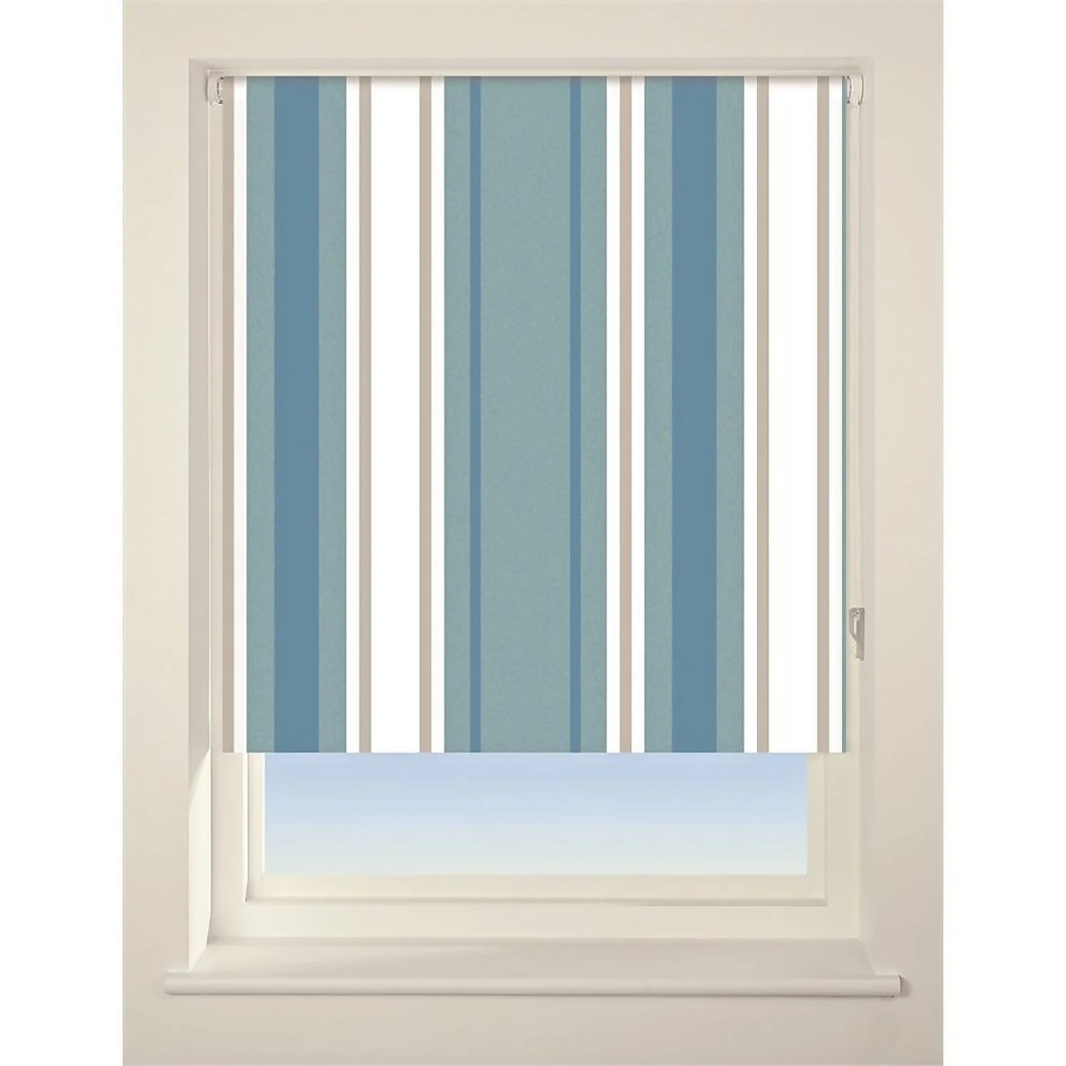 Stripe Roller Blind - 90cm - Blue 3 Stripe Roller Blind - 90cm - Blue