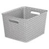 Curver My Style Large Rectangular Plastic Storage Basket - Grey - 18L -Home Furniture 12814518 1354831970374356