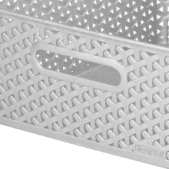 Curver My Style Medium Rectangular Plastic Storage Basket - Grey - 13L 13 Curver My Style Medium Rectangular Plastic Storage Basket - Grey - 13L -Home Furniture 12814522 1584832986681644