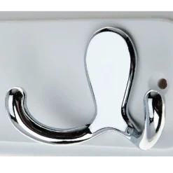 None White Hook Rail - Polished Chrome - 2 Hooks 9 None White Hook Rail - Polished Chrome - 2 Hooks -Home Furniture 12815090 1834846183274403