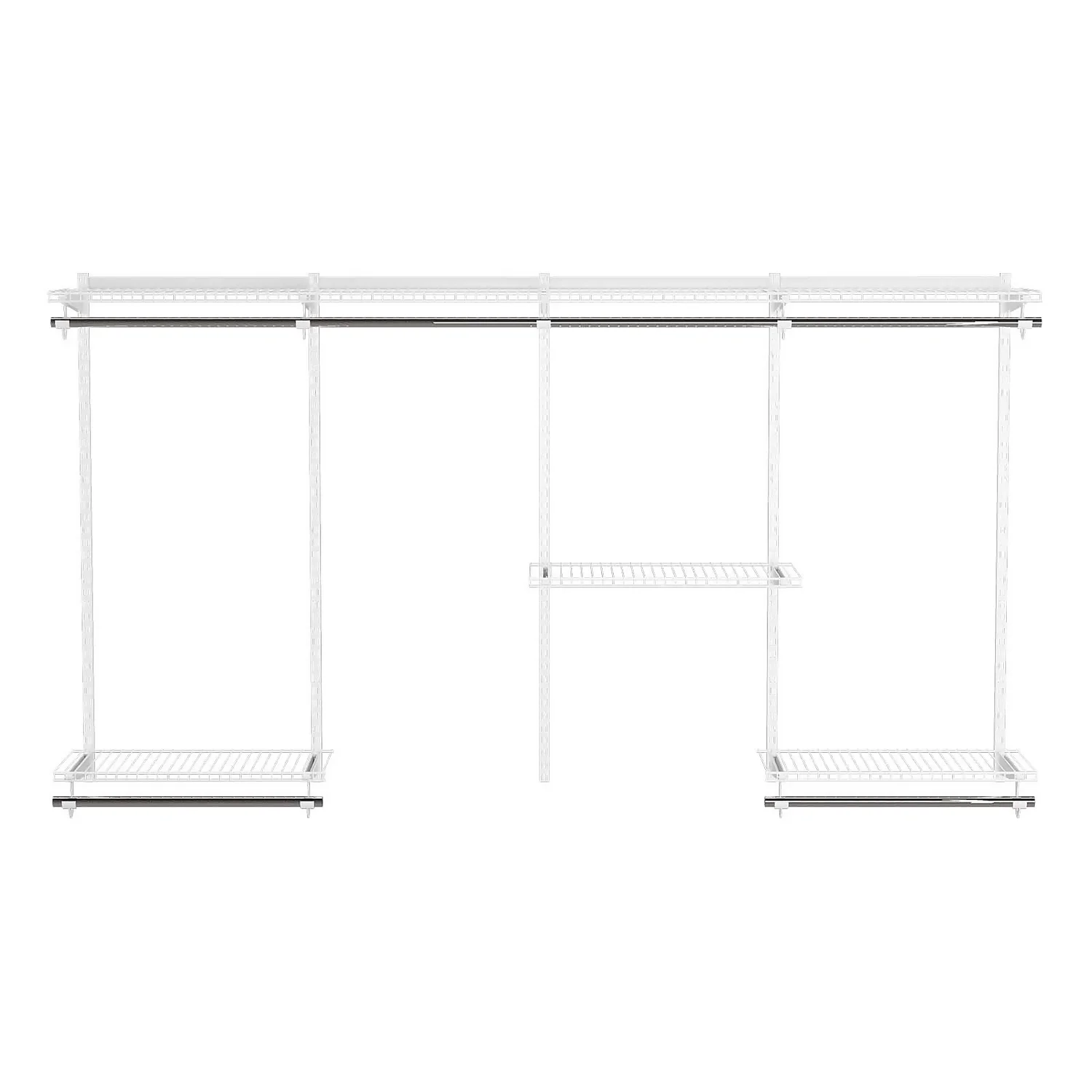 None Wardrobe System Starter Kit - White - 2.4m 5 None Wardrobe System Starter Kit - White - 2.4m - Image 3