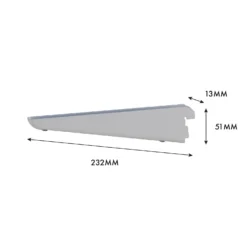 None Double Slot Bracket - White -220mm -Home Furniture 12815727 1805034583481400