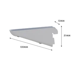 None Double Slot Bracket - White -120mm -Home Furniture 12815728 5045034583466115