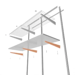 None Double Slot Bracket - White -170mm 8 None Double Slot Bracket - White -170mm -Home Furniture 12815730 2585034583442745