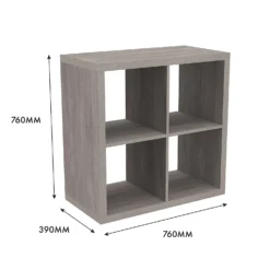 Clever Cube 2x2 Storage Unit - Grey Oak 11 Clever Cube 2x2 Storage Unit - Grey Oak -Home Furniture 12816001 6645023383832989