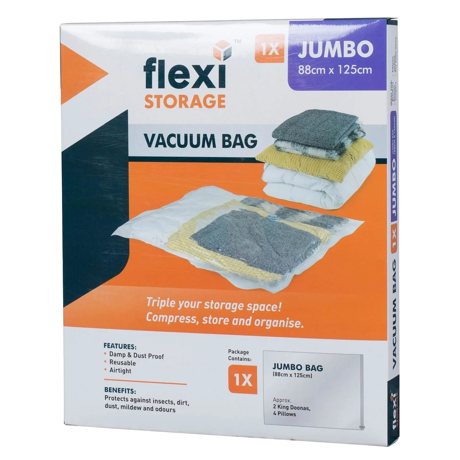None Vacuum Storage Bag - Jumbo 3 None Vacuum Storage Bag - Jumbo
