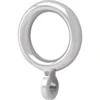 Harrison Drape Cafe Chrome Effect Curtain Rod Rings - 10 Pack -Home Furniture 12817680 8814831910396628