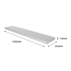 Floating Shelf - White Matt -1200 X 240 X 38mm 11 Floating Shelf - White Matt -1200 X 240 X 38mm -Home Furniture 12817720 1554976219298882