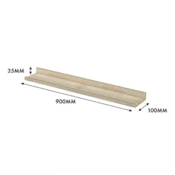 Flexi Storage Decorative Shelving Photo Shelf - Sanoma Oak - 900x35x100mm 9 Flexi Storage Decorative Shelving Photo Shelf - Sanoma Oak - 900x35x100mm -Home Furniture 12817966 2834967466390222