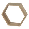 Hexagon Wall Shelf - Sanoma Oak -Home Furniture 12817983 1904831948392423