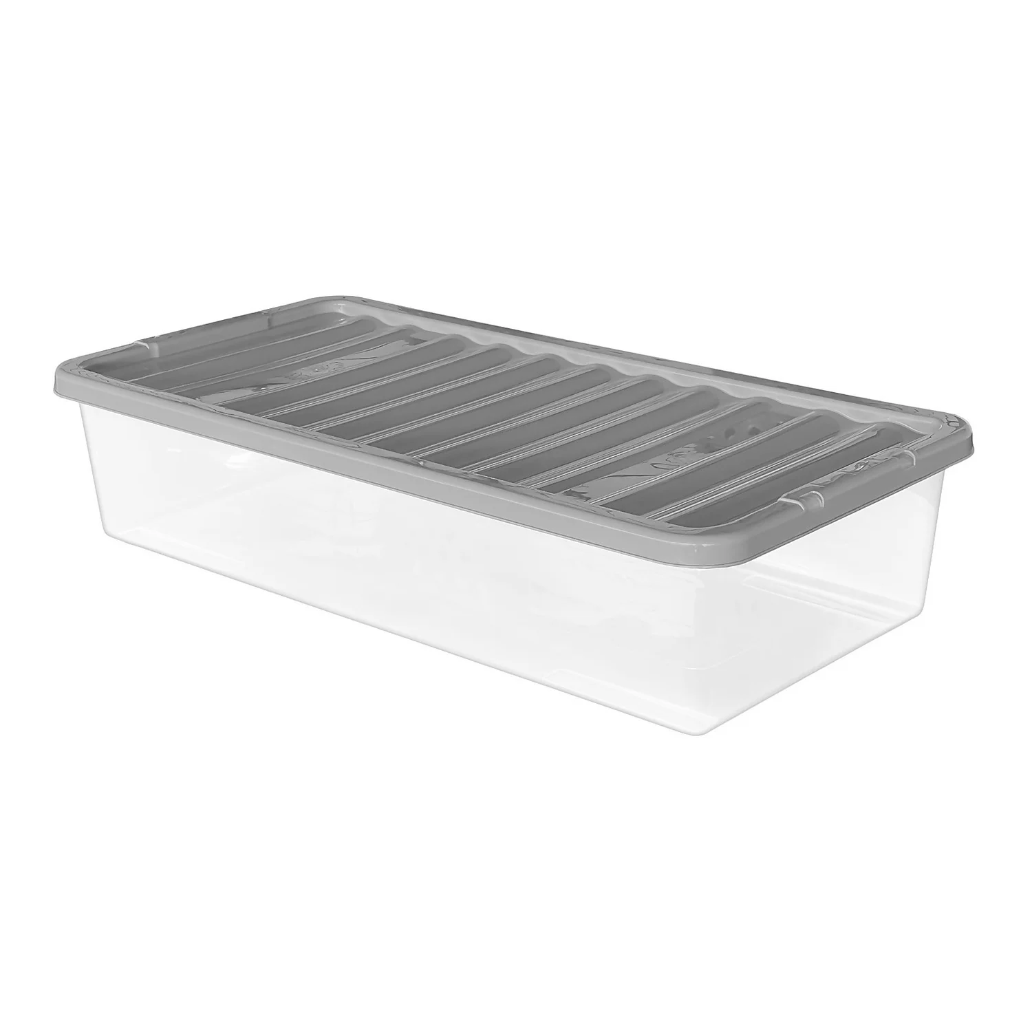 43L Storage Box With Clear Base And Lid 3 43L Storage Box With Clear Base And Lid