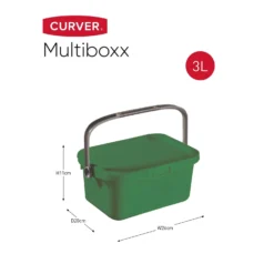 Curver Multiboxx Plastic Multi-purpose Storage Box - Green - 3L -Home Furniture 12820962 1044833171226734