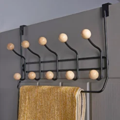 None Wooden Ball With Towel Bar Coat Hook -Home Furniture 12821176 1764846170520050