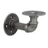 None Industrial Curved Pipe Bracket Gun Metal 2 None Industrial Curved Pipe Bracket Gun Metal -Home Furniture 12821189 1224831908179403