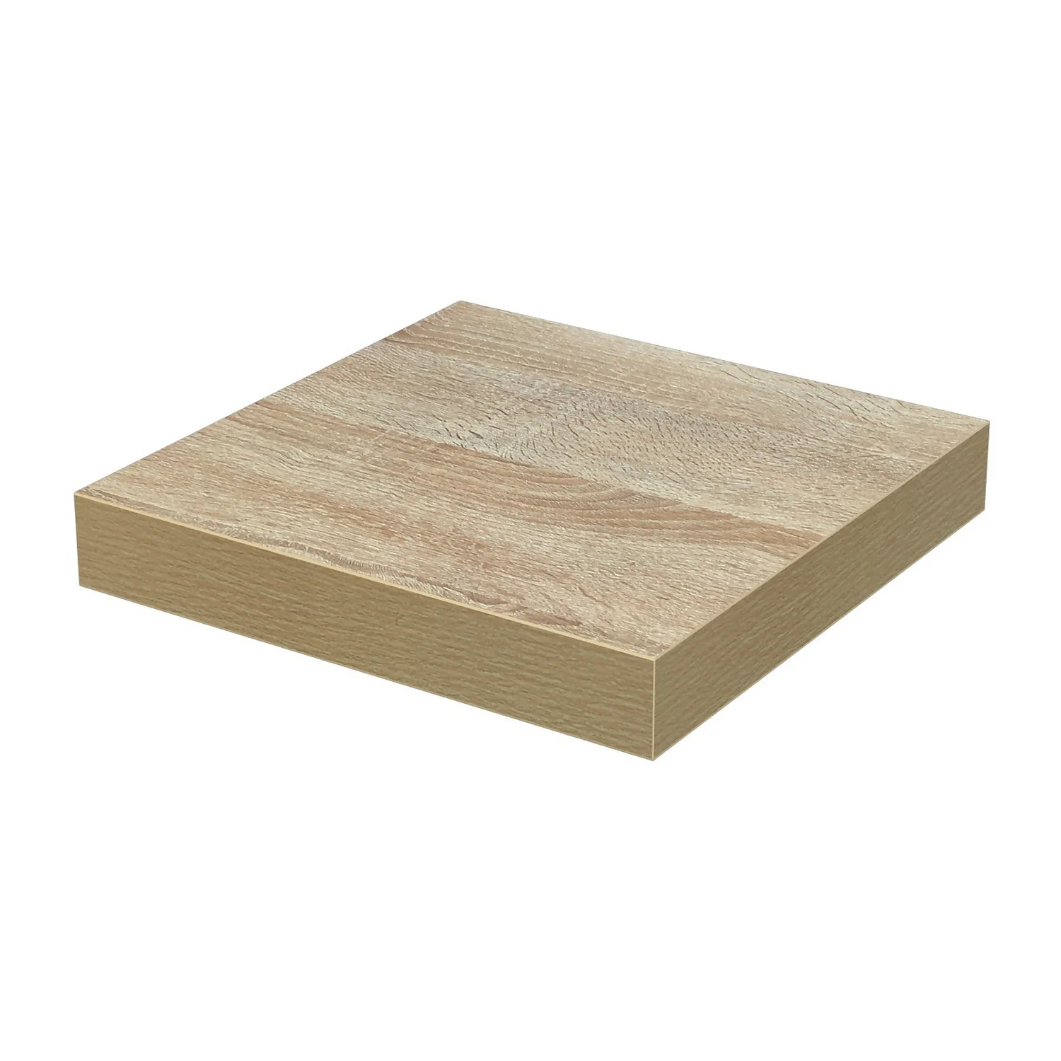 Floating Shelf - Sanoma Oak - 250 X 250 X 38mm 3 Floating Shelf - Sanoma Oak - 250 X 250 X 38mm
