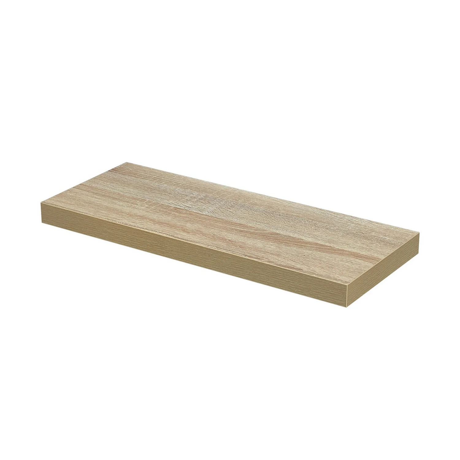 Floating Shelf - Sanoma Oak - 600 X 240 X 38mm 3 Floating Shelf - Sanoma Oak - 600 X 240 X 38mm