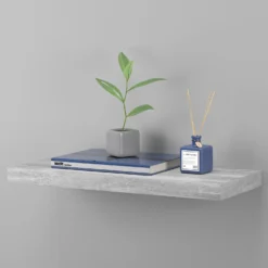 Floating Shelf - Grey Oak - 600 X 240 X 38mm 10 Floating Shelf - Grey Oak - 600 X 240 X 38mm -Home Furniture 12822025 5144876423820541