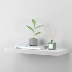 Matt White Floating Shelf - 600 X 240 X 38mm -Home Furniture 12822027 1154876423405650