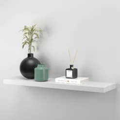 Floating Shelf - White Matt - 900 X 240 X 38mm 10 Floating Shelf - White Matt - 900 X 240 X 38mm -Home Furniture 12822045 1194887314846862