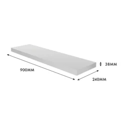 Floating Shelf - White Gloss - 900 X 240 X 38mm -Home Furniture 12822047 1744976219240376