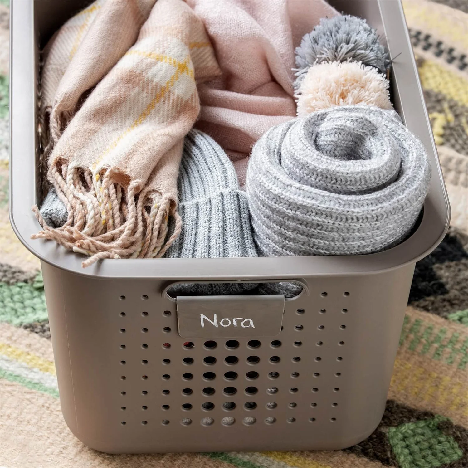 2 Pack Smartstore Wardrobe Basket Tag - Taupe 8 2 Pack Smartstore Wardrobe Basket Tag - Taupe - Image 6