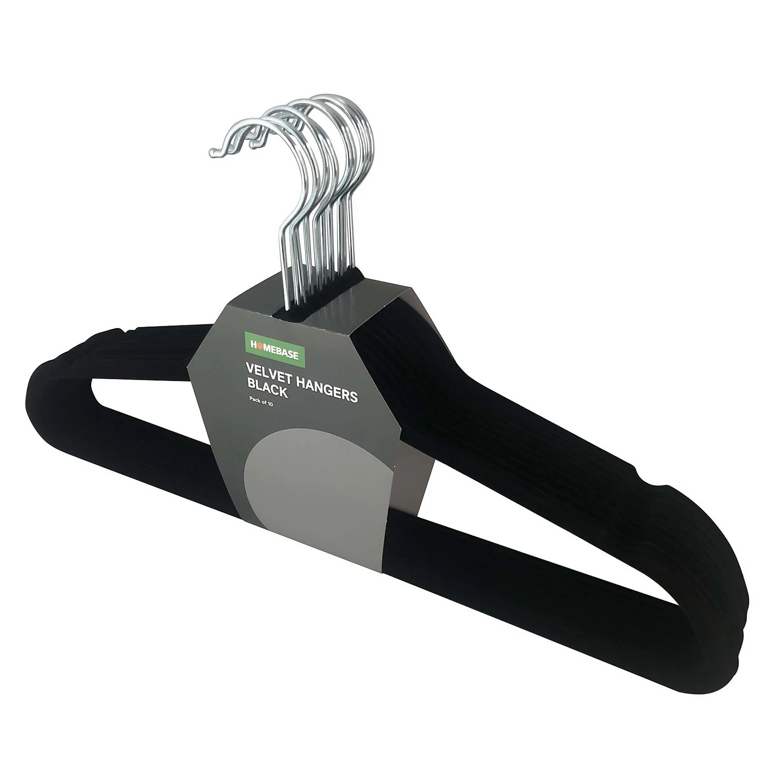 Black Velvet Clothes Hangers - 10 Pack 3 Black Velvet Clothes Hangers - 10 Pack