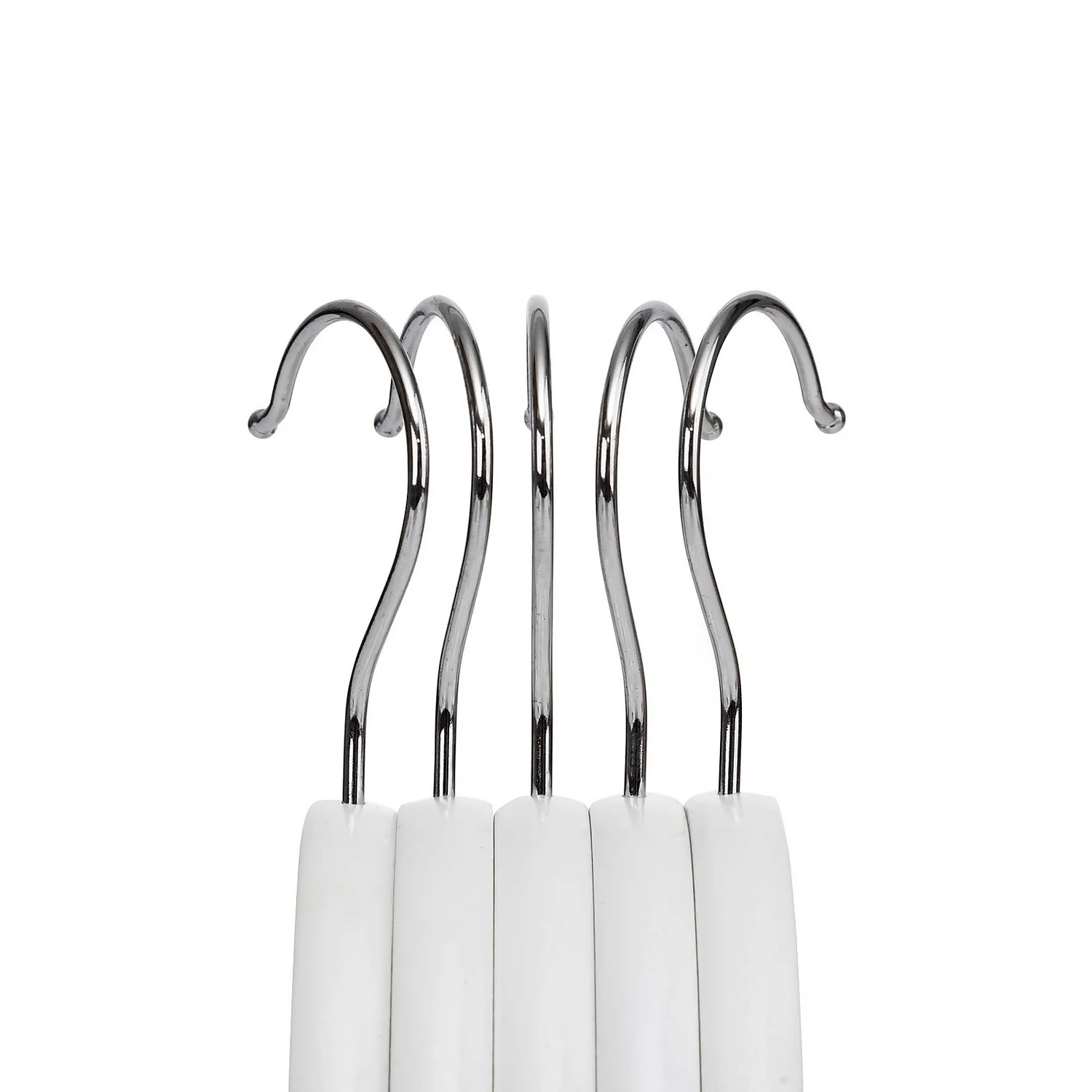 White Wooden Hangers - 8 Pack 6 White Wooden Hangers - 8 Pack - Image 4