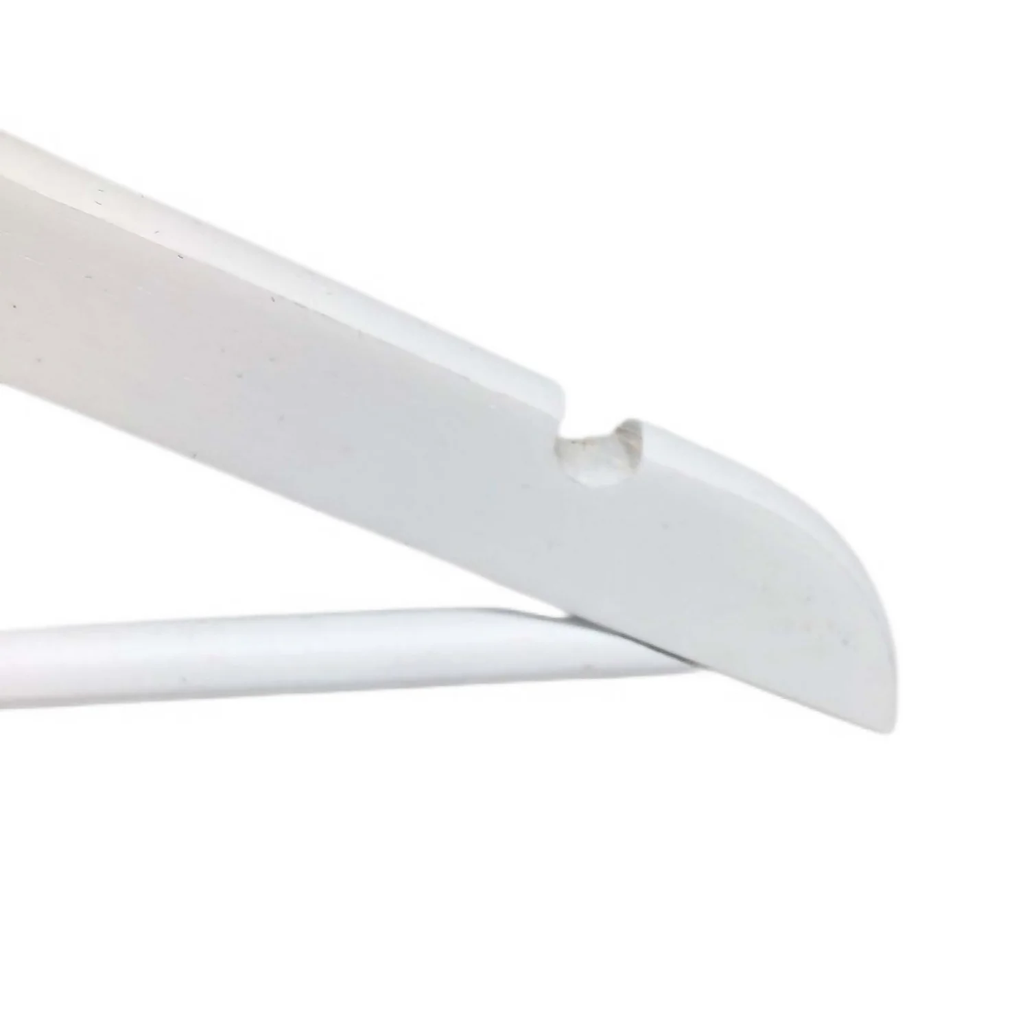 White Wooden Hangers - 8 Pack 5 White Wooden Hangers - 8 Pack - Image 3