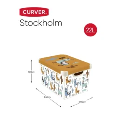 Curver Stockholm Llama Plastic Deco Storage Box - Multi-Coloured - 22L 17 Curver Stockholm Llama Plastic Deco Storage Box - Multi-Coloured - 22L -Home Furniture 12824053 3534832983271178