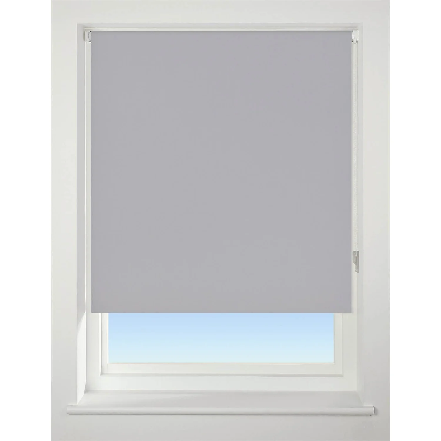 Light Grey Blackout Roller Blind - 60cm 3 Light Grey Blackout Roller Blind - 60cm