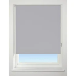 Light Grey Blackout Roller Blind - 180cm
