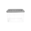 17L Storage Box With Clear Base And Grey Lid 2 17L Storage Box With Clear Base And Grey Lid -Home Furniture 12826259 4354904169460761