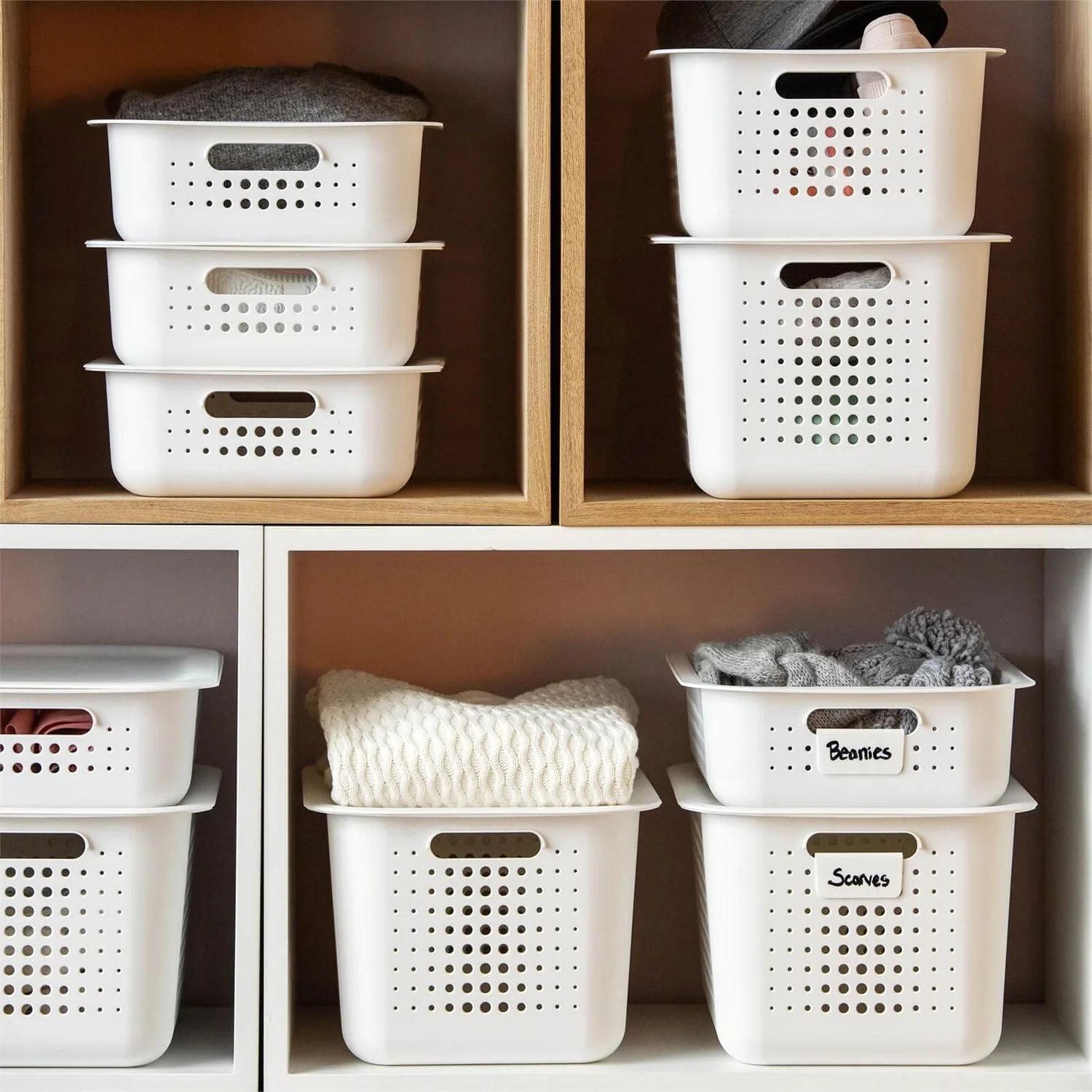 Smartstore 6L Wardrobe Basket - White 9 Smartstore 6L Wardrobe Basket - White - Image 7