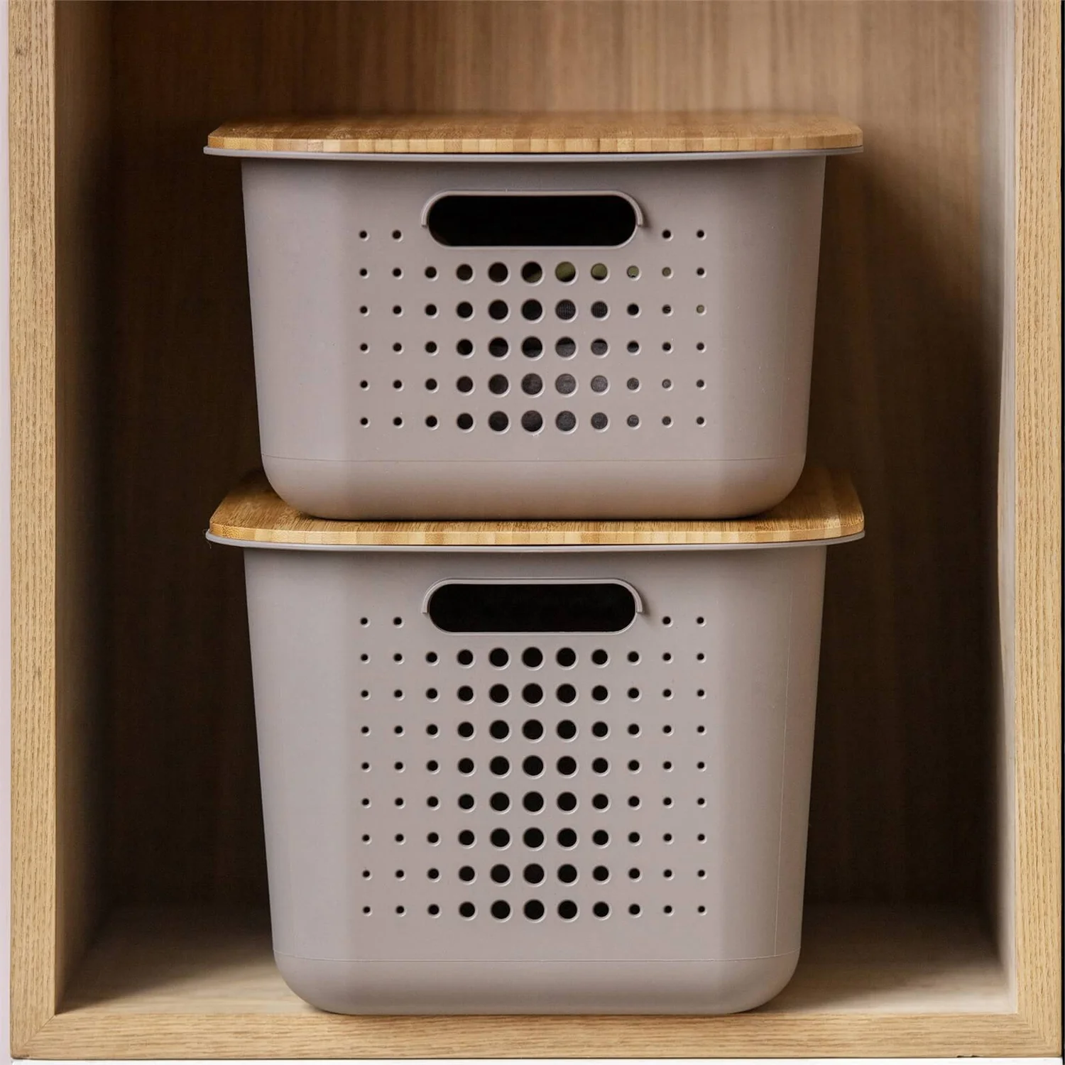 Smartstore 10L Wardrobe Basket - Taupe 5 Smartstore 10L Wardrobe Basket - Taupe - Image 3