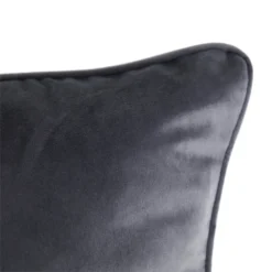 None Large Plain Velvet Cushion - Dark Grey - 58x58cm 9 None Large Plain Velvet Cushion - Dark Grey - 58x58cm -Home Furniture 12827085 1004832958296109