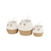 White Rope Baskets - Set Of 3 2 White Rope Baskets - Set Of 3 -Home Furniture 12829062 2024831918475652