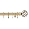 Harrison Drape Ball Cage Finial Curtain Pole - Antique Brass - 2.4m (28mm) -Home Furniture 12829412 7054831907677662